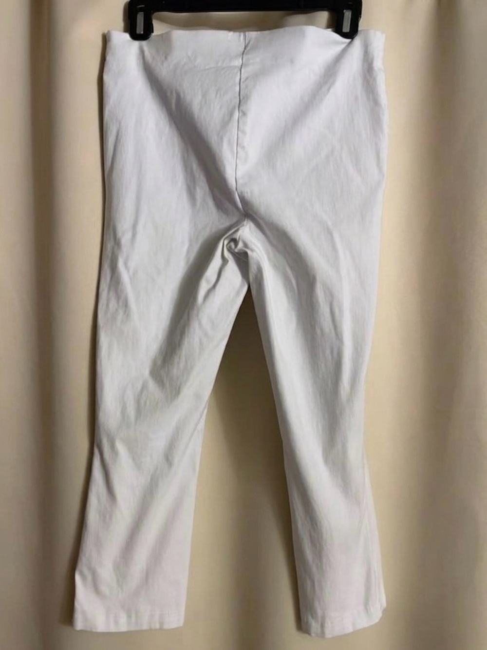 Bright White Cropped Front Seam Stretch Dress Pants, Canadian-Made - Picture 9 of 10